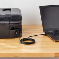 Tlačový kábel AmazonBasics USB 2.0 typ A-B, pozlátený – čierny – 3 m 6