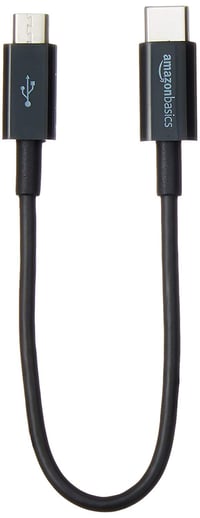 AmazonBasics USB-C – Micro USB 2.0 kabel – crni – 15,2 cm 1