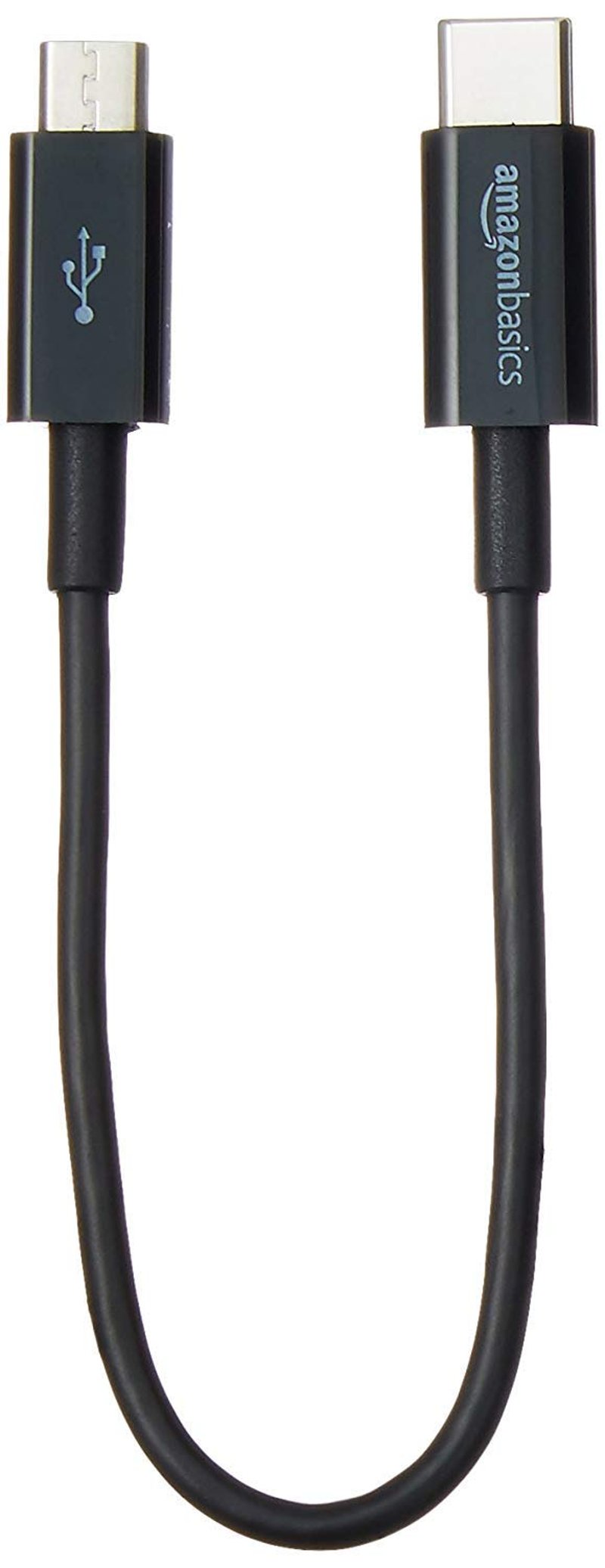 AmazonBasics USB-C – Micro USB 2.0 kabel – crni – 15,2 cm