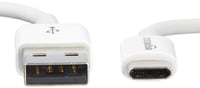 Kábel AmazonBasics USB-C – USB-A 2.0, 480 Mbit/s, 1,8 m, biely, kompatibilný s Apple iPhone 16/15, iPad, Samsung Galaxy, notebookmi, certifikovaný USB-IF 2
