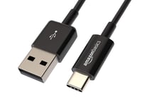 Kábel AmazonBasics USB-C – USB-A 2.0 – čierny – 0,9 m 1