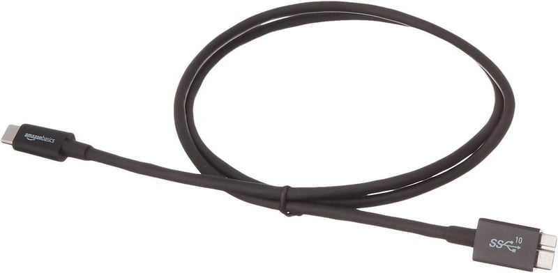 AmazonBasics USB Type-C - Micro-B 3.1 Gen2 kábel 0,9m fekete - black