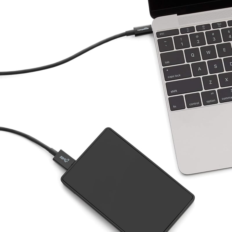 AmazonBasics USB Type-C - Micro-B 3.1 Gen2 kábel 0,9m fekete - black