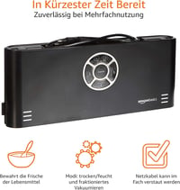 AmazonBasics Vákuumozó Gép 30cm Hegesztéssel + Vákuumtasak Tekercs Fekete 8