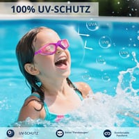 Detské plavecké okuliare Ambienden pre deti od 3 do 14 rokov, 180° HD, proti zahmlievaniu, UV ochrana, silikónové tesnenie, rýchle nastavenie, fialové, unisex 3