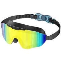 Ochelari de înot pentru adulți Ambienden cu ramă mare, lentile HD anti-aburire, protecție UV, pentru sporturi acvatice, utilizare în interior și exterior 1