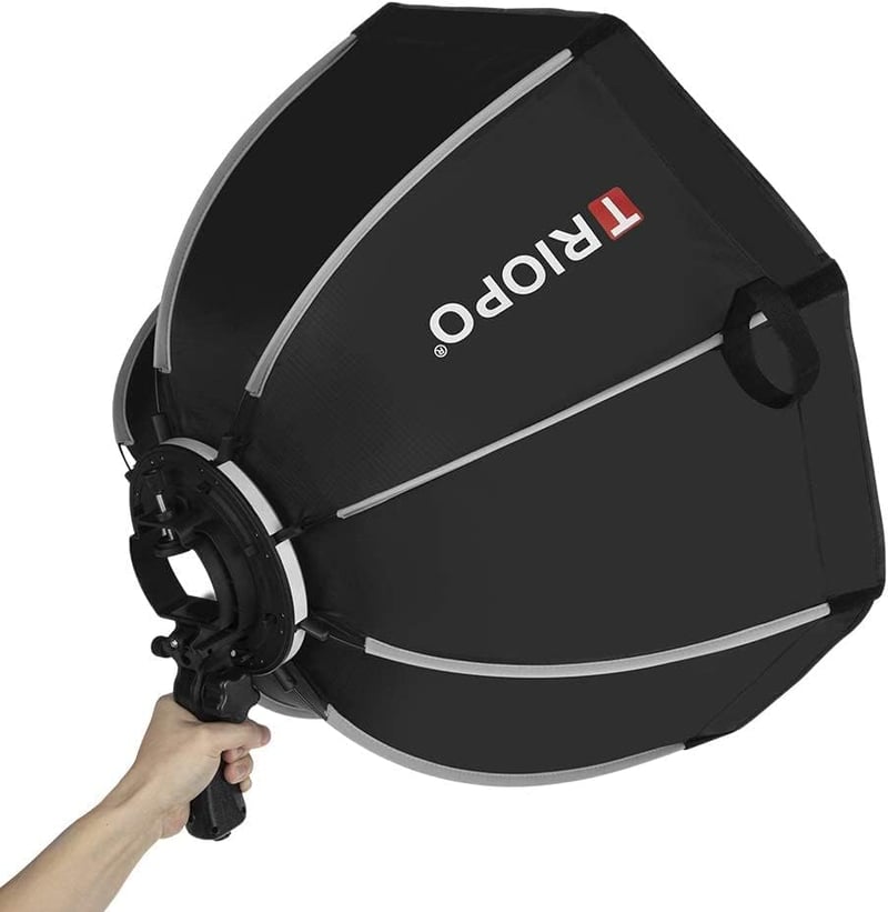 AMBITFUL 120 cm Oktagon Softbox Esernyő Speedlite Vaku Méhsejt Ráccsal