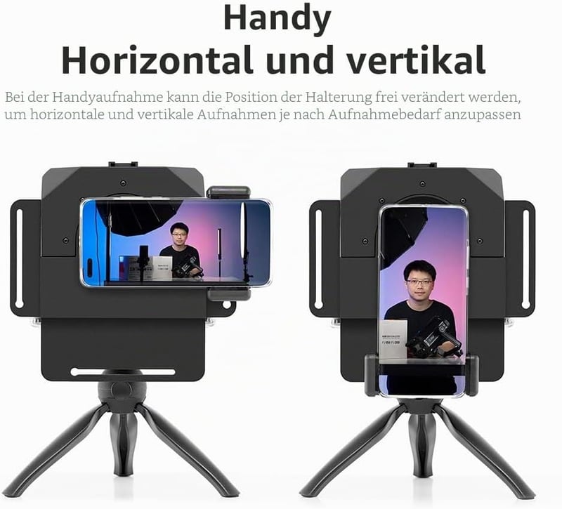 AMBITFUL Teleprompter Kit mobiltelefon és DSLR kamerához távirányítóval