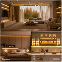 Bandă LED COB Amdelne 2700K alb cald 5 metri iluminat interior 5