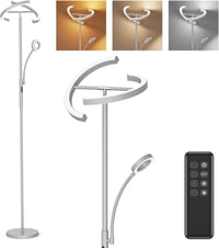 Amdelne LED állólámpa dimmer távirányítóval szürke olvasólámpa hálóhoz 1