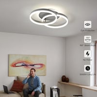 Amdelne LED Mennyezeti Lámpa 50cm Dimmelhető Távirányítóval Szürke 3