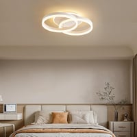 Amdelne LED Mennyezeti Lámpa 50cm Távirányítós Dimmelhető Hálószoba Nappali - 50cm, White 8