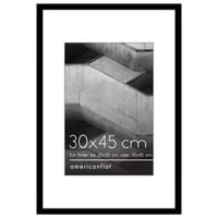 Fotorámik Americanflat 30x45 cm čierny – fotorámik 20x30 cm s paspartou alebo 45x30 cm bez pasparty – leštený plexisklový panel – 1