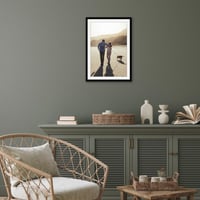 Fotorámik Americanflat 35x50 cm čierny – s paspartou 30x45 cm – rám na fotografie s lešteným plexisklom 5