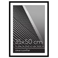 Fotorámik Americanflat 35x50 cm čierny – s paspartou 30x45 cm – rám na fotografie s lešteným plexisklom 1