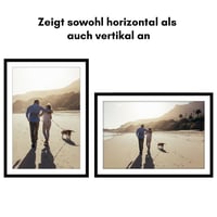 Fotorámik Americanflat 35x50 cm čierny – s paspartou 30x45 cm – rám na fotografie s lešteným plexisklom 4