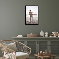 Americký fotorámik 40x60 cm - úzky rám na fotografie s plexisklom, na výšku aj na šírku, s integrovaným závesom - čierny 5