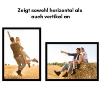 Americanflat fotorámik 60x85 cm čierny MDF drevo s nerozbitným plexisklom na zavesenie na stenu na výšku aj na šírku 6