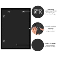 Americanflat fotorámik 60x85 cm čierny MDF drevo s nerozbitným plexisklom na zavesenie na stenu na výšku aj na šírku 8