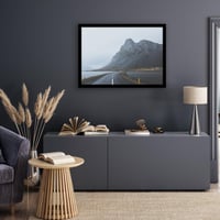 Americanflat fotorámik 60x85 cm čierny MDF drevo s nerozbitným plexisklom na zavesenie na stenu na výšku aj na šírku 9