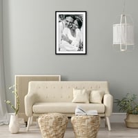 Americanflat okvir za slike 60x85 cm crni, s paspartuom 50x75 cm — manja udubina i sitno oštećenje na kutu (stanje: vidi 2. sliku) 7
