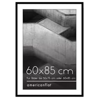 Americanflat okvir za slike 60x85 cm crni, s paspartuom 50x75 cm — manja udubina i sitno oštećenje na kutu (stanje: vidi 2. sliku) 1