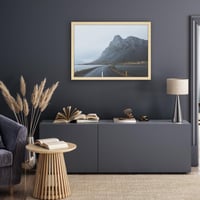 Ramă Foto Americanflat 60x85 cm din MDF cu Geam Plexiglas Incasabil - Ramă pentru Perete 85x60 cm cu Agățătoare Integrată - Stejar/Natur 7