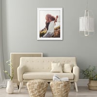 Americanflat okvir za slike 70x90 cm bijeli - s paspartuom 60x80 cm - okvir za fotografije s poliranim pleksiglasom 5