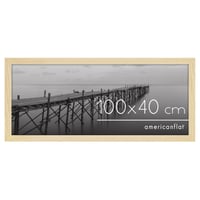 Americanflat MDF drveni okvir za slike 100x40 cm, prirodni hrast - s nelomljivim pleksiglasom, za vodoravno i okomito vješanje na zid 1