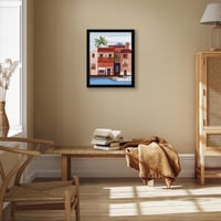 Americanflat MDF drveni okvir za slike 40x50 cm crni - s nelomljivim pleksiglasom, okvir za fotografije za vodoravno i okomito vješanje na zid 5