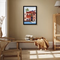Americanflat MDF drevený fotorámik 42x60 cm čierny – s nerozbitným plexisklom, vhodný na horizontálne aj vertikálne zavesenie na stenu 6