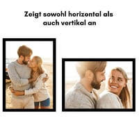 Americanflat MDF drevený fotorámik 42x60 cm čierny – s nerozbitným plexisklom, vhodný na horizontálne aj vertikálne zavesenie na stenu 5
