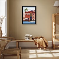 Ramă foto Americanflat din MDF 45x60 cm cu geam plexiglas incasabil, agățătoare integrată, pentru montare pe perete pe verticală și orizontală - Negru 5