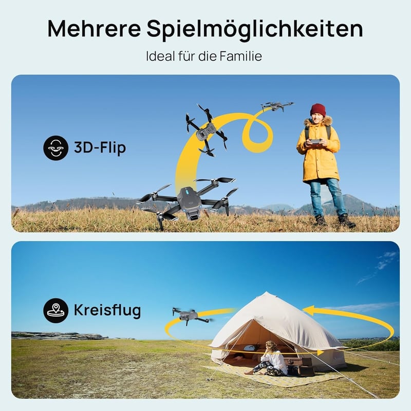 Ameta S20 Lite 4K FPV Drón Kamerával, Kezdőknek, 36 Perc Repülési Idő