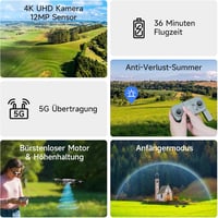 Ameta S20 Lite 4K FPV Drón Kamerával, Kezdőknek, 36 Perc Repülési Idő 2