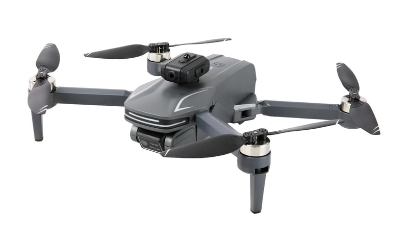 Amewi AMXFlight X4KPro bezkefový dron s kamerou, 2 batérie, 30 minút letu, sivý