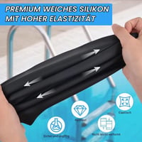 Cască de înot din silicon extra mare AMFUN pentru păr lung, cască de baie impermeabilă pentru femei și bărbați, potrivită pentru dreadlock-uri, extensii de păr și împletituri 5