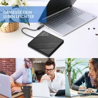 Unitate DVD Externă Amicool USB 3.0 USB-C pentru Laptop, PC Desktop, MacBook, Scriitor și Cititor DVD, compatibil cu Windows 7, 8.1, 10, 11, Linux, Mac OS, Unitate Optică Portabilă 7