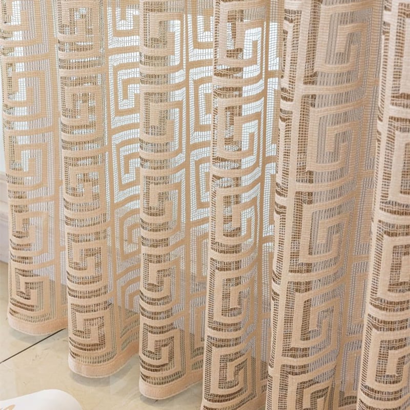 Amidoudou Arany Jacquard Függöny Szett 230x140cm Nappalihoz