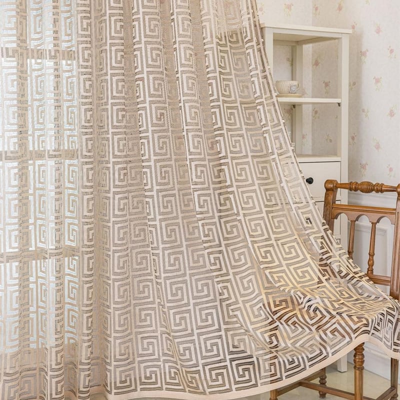 Amidoudou Arany Jacquard Függöny Szett 230x140cm Nappalihoz