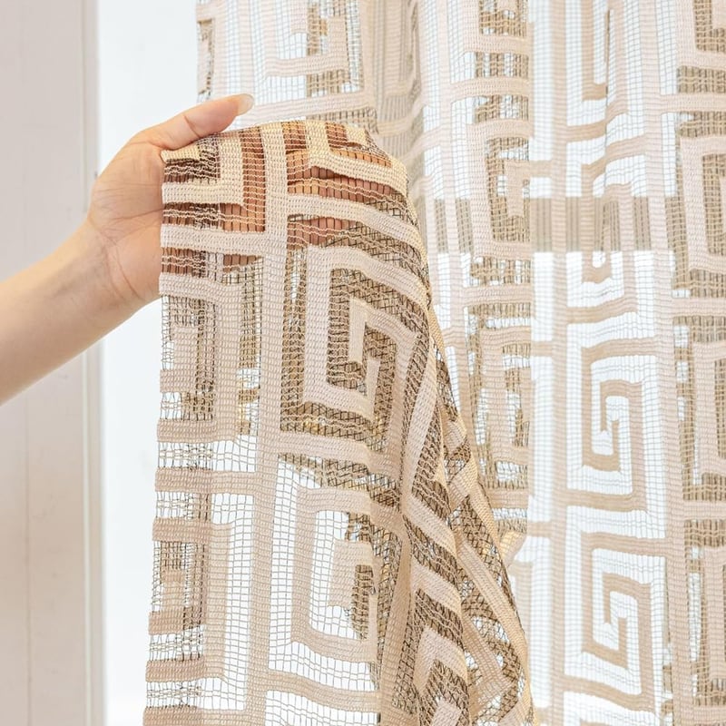 Amidoudou Arany Jacquard Függöny Szett 230x140cm Nappalihoz