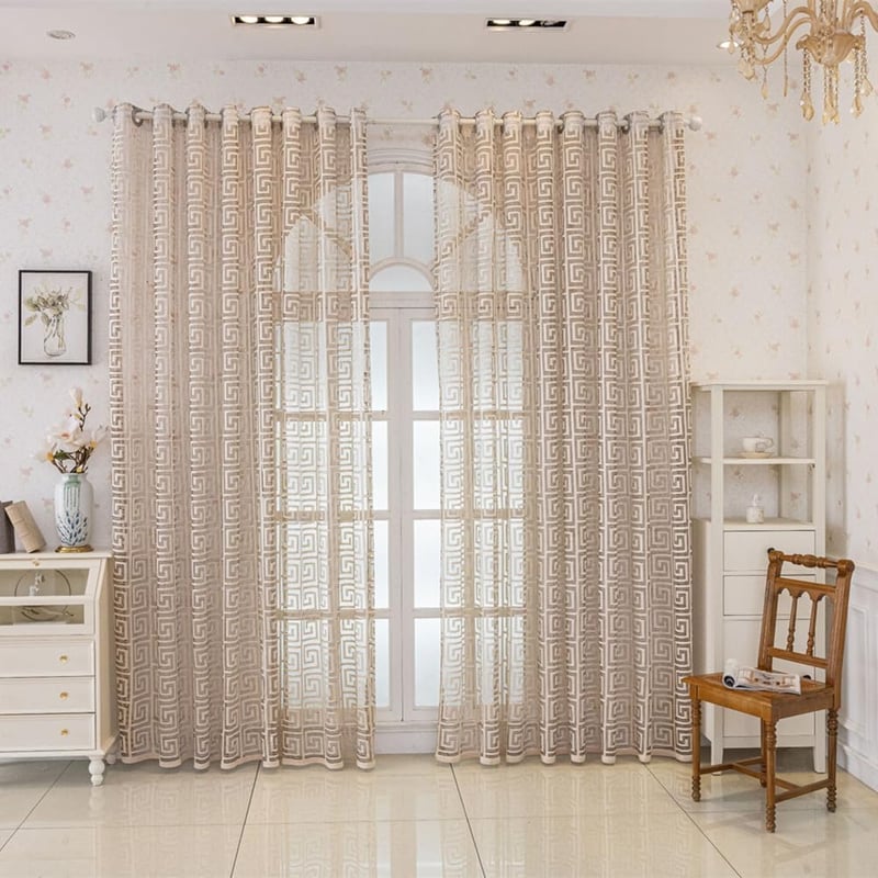 Amidoudou Arany Jacquard Függöny Szett 230x140cm Nappalihoz