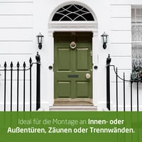 Amig Mod. 2 Matt Fekete Levélnyílás Acél Zárlappal Falra vagy Ajtóra 342x73 mm Nyílás 312x43 mm Postaláda Bedobó 3