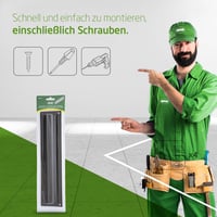 Amig Mod. 2 Matt Fekete Levélnyílás Acél Zárlappal Falra vagy Ajtóra 342x73 mm Nyílás 312x43 mm Postaláda Bedobó 5