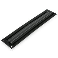 Amig Mod. 2 Matt Fekete Levélnyílás Acél Zárlappal Falra vagy Ajtóra 342x73 mm Nyílás 312x43 mm Postaláda Bedobó 1