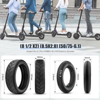 Amitor E-roller Gumi 8.5x2.0 Xiaomi Pro/M365 Csere Gumiabroncs Tömlővel 2db 6