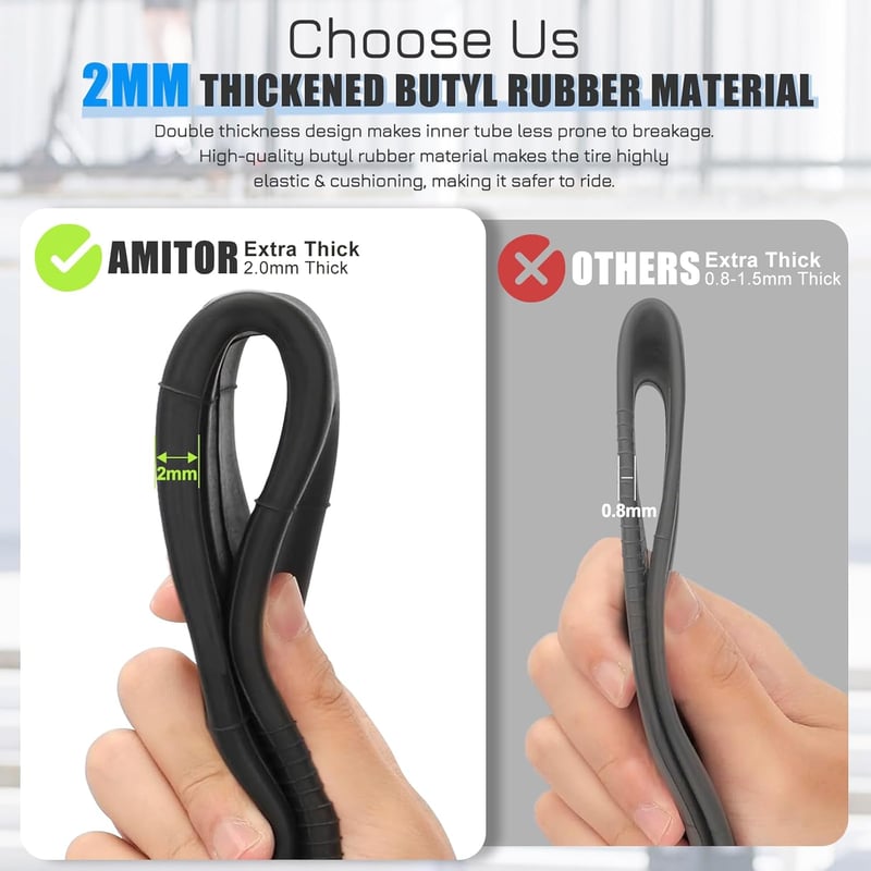 Amitor E-roller Gumi 8.5x2.0 Xiaomi Pro/M365 Csere Gumiabroncs Tömlővel 2db