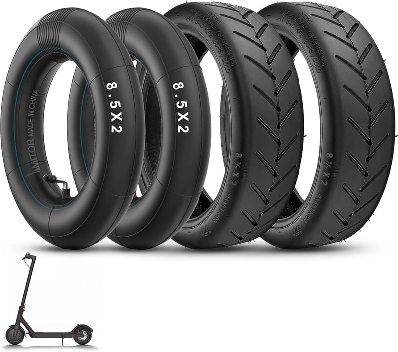 Amitor E-roller Gumi 8.5x2.0 Xiaomi Pro/M365 Csere Gumiabroncs Tömlővel 2db