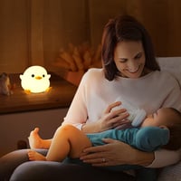 Ammonite Dodo Duck szilikon éjszakai lámpa gyerekeknek, dimmelhető LED, 20 perces időzítő 8
