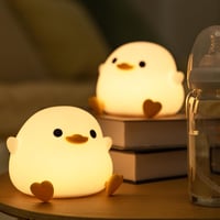 Ammonite Dodo Duck szilikon éjszakai lámpa gyerekeknek, dimmelhető LED, 20 perces időzítő 4